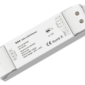 LED DALI maitinimo šaltinis, 12-24V, 480W, reguliuojamas, 5 metai garantija