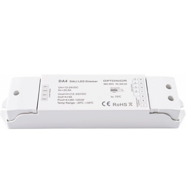 LED DALI maitinimo šaltinis, 12-24V, 480W, reguliuojamas, 5 metai garantija LED DALI maitinimo šaltinis, 12-24V, 480W, reguliuojamas, 5 metai garantija