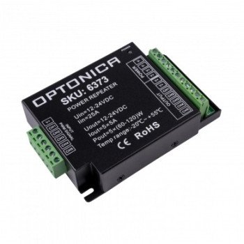 LED maitinimo šaltinis, 12-24V, reguliuojamas, 5A/kan., 5 kanalai