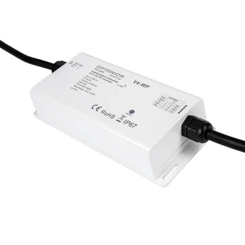 LED pastovios įtampos maitinimo valdiklis, 12-36V, 5A/kan., 4 kanalai, nuotolinis valdymas