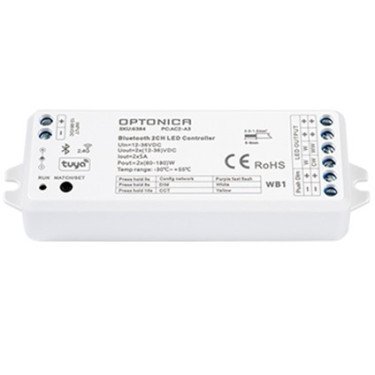 LED pastovios įtampos maitinimo valdiklis, 12-36V, 5A/kan., 2 kanalai, nuotolinis valdymas LED pastovios įtampos maitinimo valdiklis, 12-36V, 5A/kan., 2 kanalai, nuotolinis valdymas