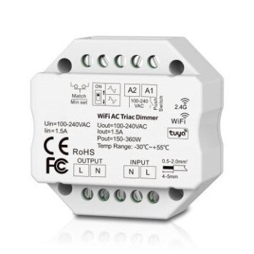 TRIAC maitinimo valdiklis, AC100-240V, 1.5A, nuotolinis valdymas TRIAC maitinimo valdiklis, AC100-240V, 1.5A, nuotolinis valdymas