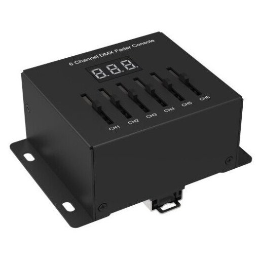 LED DMX pultas, 6 kanalai, 3 metai garantija