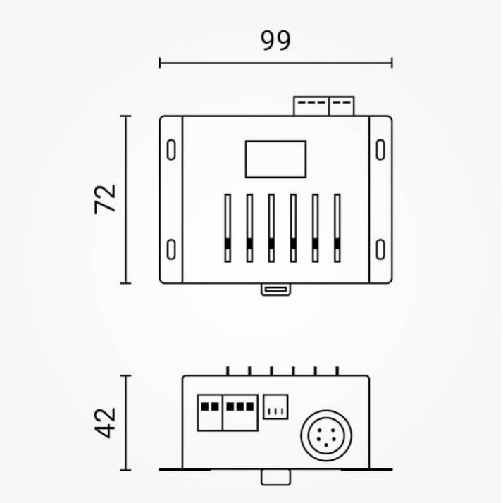 LED DMX pultas, 6 kanalai, 3 metai garantija