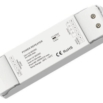 LED pastovios įtampos maitinimo kartotuvas, 12-60V, 5A/kan., 4 kanalai