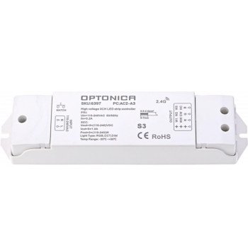 LED RGB CCT juostos maitinimo valdiklis, DC110-240V, 1A/kan., 3 kanalai