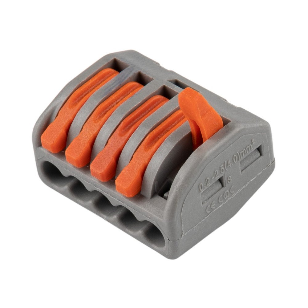 Užspaudžiamas laido sujungimas, 5 gyslos Užspaudžiamas laido sujungimas, 5 gyslos
