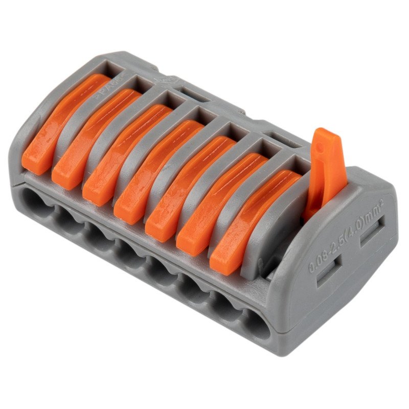 Užspaudžiamas laido sujungimas, 8 gyslos