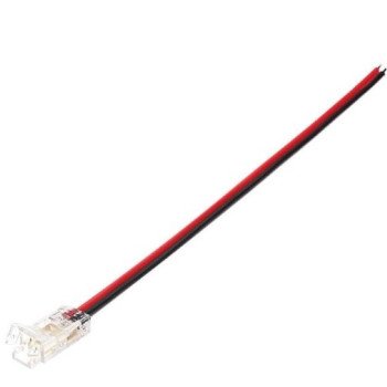 Tiesus užspaudžiamas sujungimas su laidu LED COB juostai 5mm