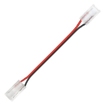 2 galų tiesus užspaudžiamas sujungimas LED COB juostai 5mm