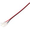 Tiesus užspaudžiamas sujungimas su laidu LED COB juostai 10mm