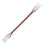 2 galų tiesus užspaudžiamas sujungimas LED COB juostai 10mm