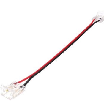 2 galų tiesus užspaudžiamas sujungimas LED COB juostai 10mm 2 galų tiesus užspaudžiamas sujungimas LED COB juostai 10mm