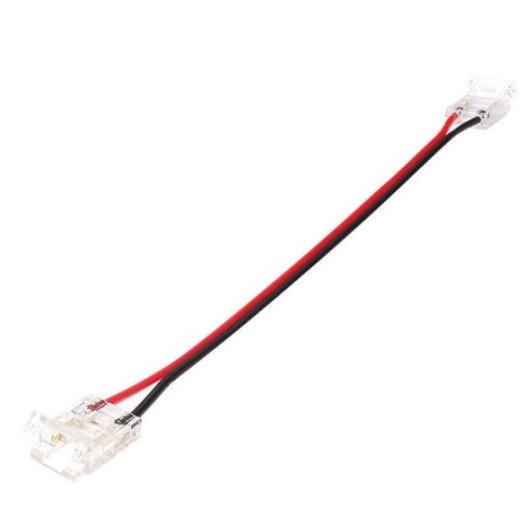 2 galų tiesus užspaudžiamas sujungimas LED COB juostai 10mm 2 galų tiesus užspaudžiamas sujungimas LED COB juostai 10mm