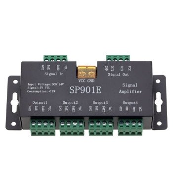 LED SPI stiprintuvas SP901E, 5-24V, 2x4 SPI