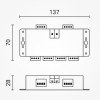 LED SPI stiprintuvas SP901E, 5-24V, 2x4 SPI