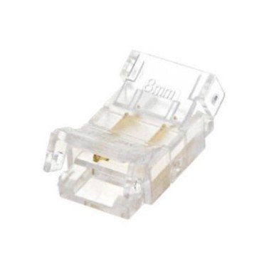 2 kontaktų užspaudžiamas sujungimas juosta-juosta LED SMD juostai 8mm 2 kontaktų užspaudžiamas sujungimas juosta-juosta LED SMD juostai 8mm