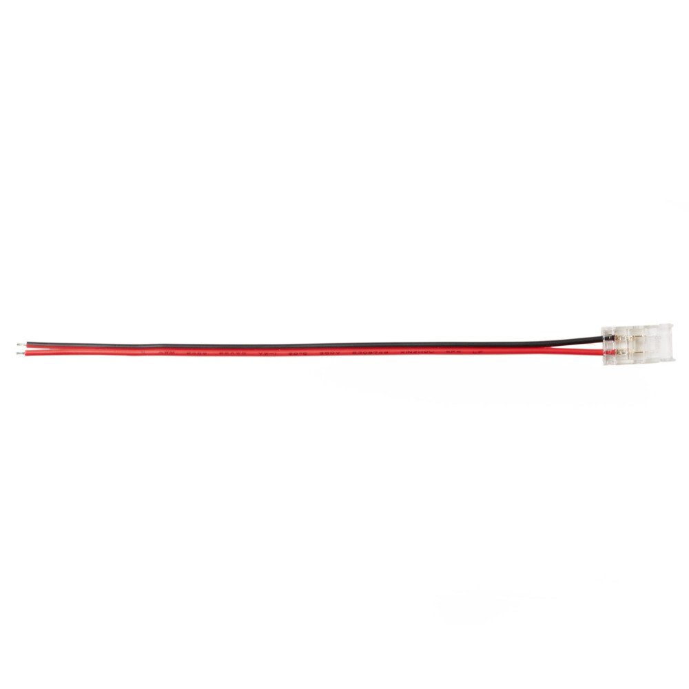 2 kontaktų užspaudžiamas sujungimas juosta-laidas LED SMD juostai 8mm 2 kontaktų užspaudžiamas sujungimas juosta-laidas LED SMD juostai 8mm