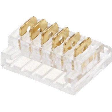 6 kontaktų užspaudžiamas sujungimas juosta-juosta LED SMD juostai 12mm
