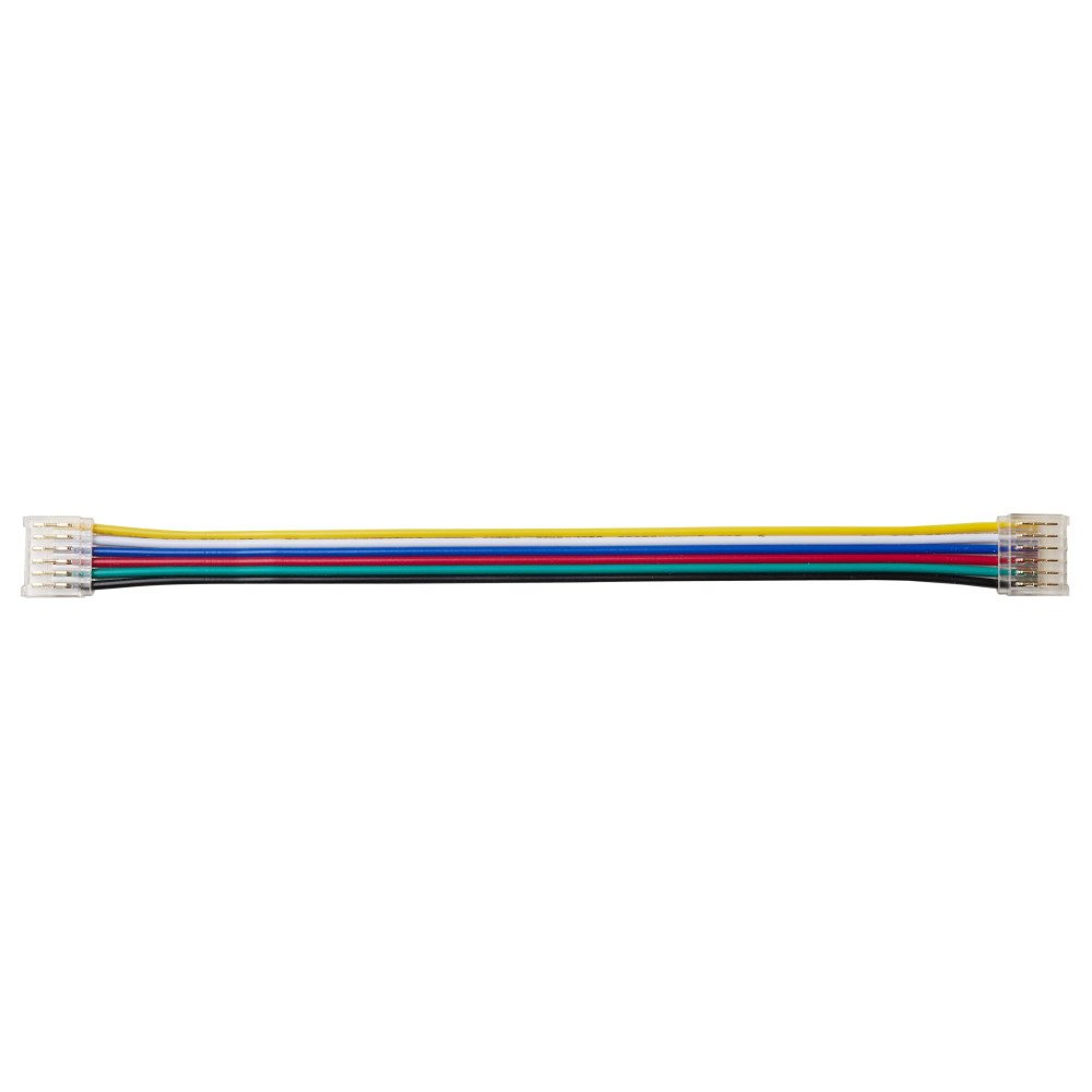 6 kontaktų 2 galų užspaudžiamas sujungimas LED SMD juostai 12mm