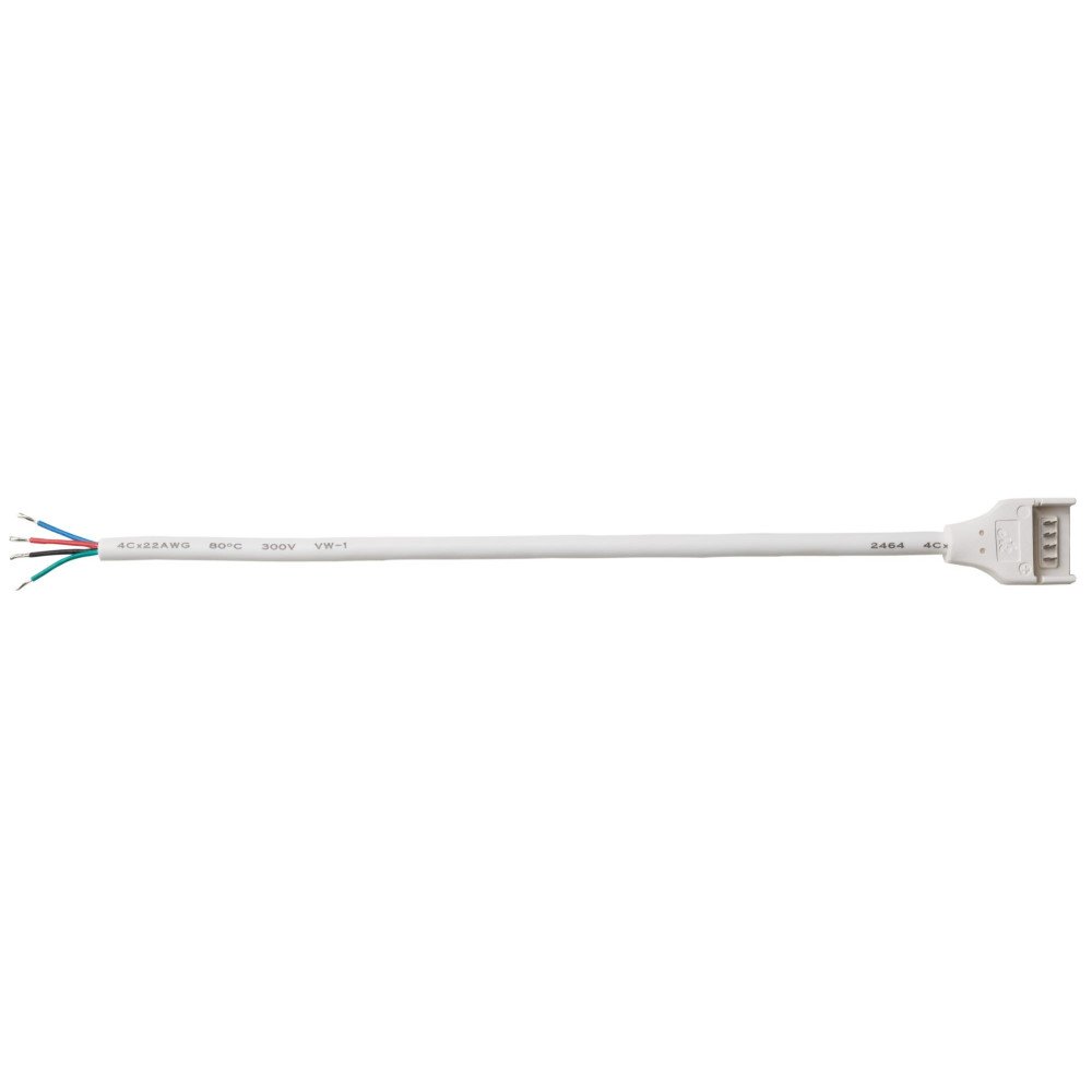 4 kontaktų 15cm vandeniui atsparus sujungimas LED SMD juostai (RGB) 10mm