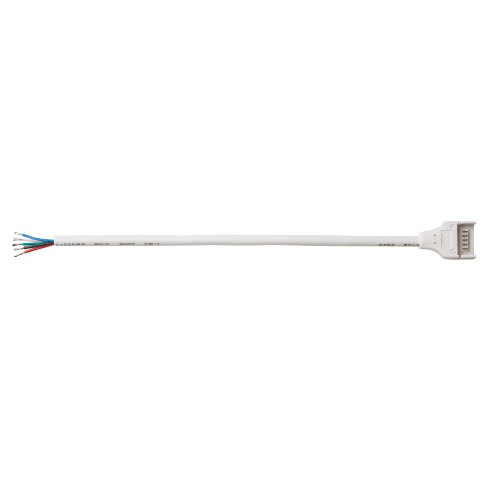 5 kontaktų 15cm vandeniui atsparus sujungimas LED SMD juostai (RGBW) 10mm