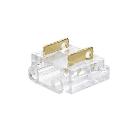 2 kontaktų užspaudžiamas sujungimas juosta-laidas LED SMD/COB juostai 10mm 2 kontaktų užspaudžiamas sujungimas juosta-laidas LED SMD/COB juostai 10mm