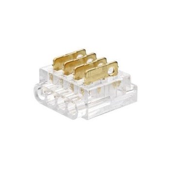 4 kontaktų užspaudžiamas sujungimas juosta-laidas LED SMD juostai 10mm