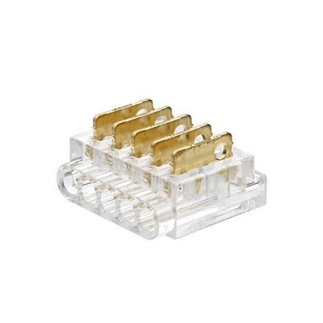 5 kontaktų užspaudžiamas sujungimas juosta-laidas LED SMD juostai 12mm