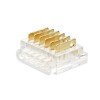6 kontaktų užspaudžiamas sujungimas juosta-laidas LED SMD juostai 12mm 6 kontaktų užspaudžiamas sujungimas juosta-laidas LED SMD juostai 12mm