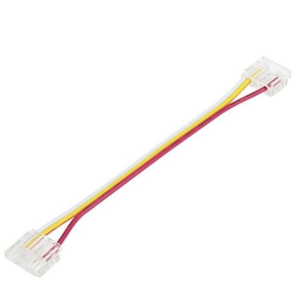 Užspaudžiama 2-jų galų jungtis su laidu Magic RGB 10mm LED juostai Užspaudžiama 2-jų galų jungtis su laidu Magic RGB 10mm LED juostai