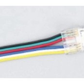 Užspaudžiama galinė jungtis su laidu COB RGB 10mm LED juostai