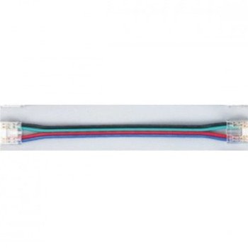 Užspaudžiama 2-jų galų jungtis su laidu COB RGB 10mm LED juostai