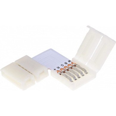 Kampinis sujungimas baltas LED juostai