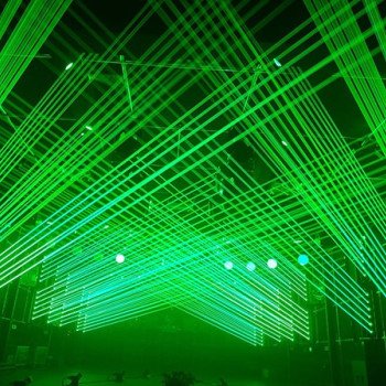 RGB lazerių sija, 12W