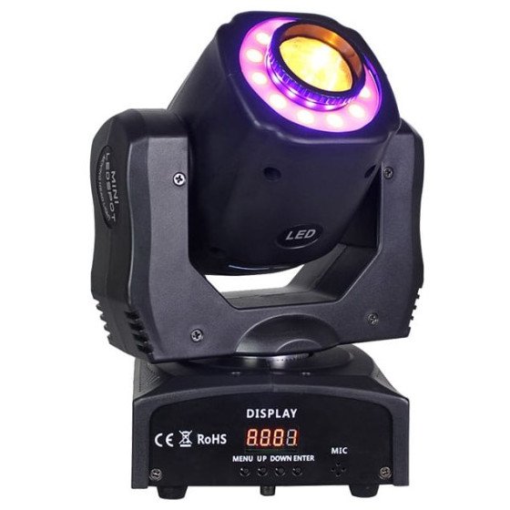 LED taškinis, rašto, judantis prožektorius, 12x0.2W, 60W, RGB LED taškinis, rašto, judantis prožektorius, 12x0.2W, 60W, RGB