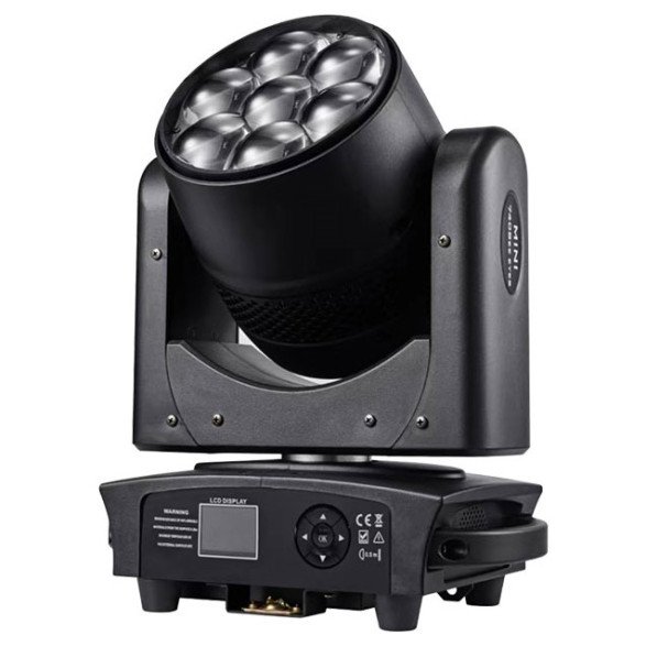 LED spindulio, judantis prožektorius, 7x40W, Big Eye, mini LED spindulio, judantis prožektorius, 7x40W, Big Eye, mini