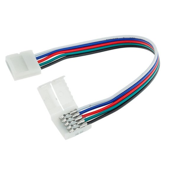 Lankstus sujungimas LED RGB + šalta balta šviesa juostai Lankstus sujungimas LED RGB + šalta balta šviesa juostai