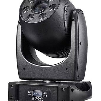LED taškinis, rašto, judantis prožektorius WL-BW120, 120W balta, 12x0.2W RGB, 4in1