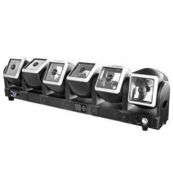 LED spindulio, judantys prožektoriai, 6x60W, RGBW, 4in1 LED spindulio, judantys prožektoriai, 6x60W, RGBW, 4in1