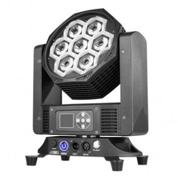 LED judantis stroboskopas, 7x12W, RGBW, 4in1