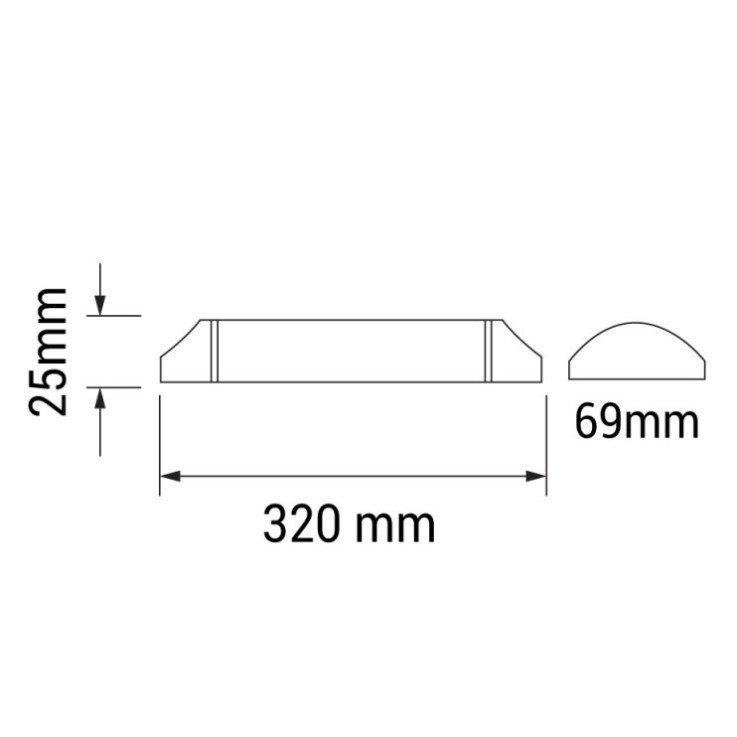 LED salės šviestuvas, IP20, 10W, šalta balta šviesa LED salės šviestuvas, IP20, 10W, šalta balta šviesa