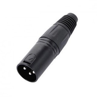 XLR jungtis, 3 kontaktai, tėvelis XLR jungtis, 3 kontaktai, tėvelis