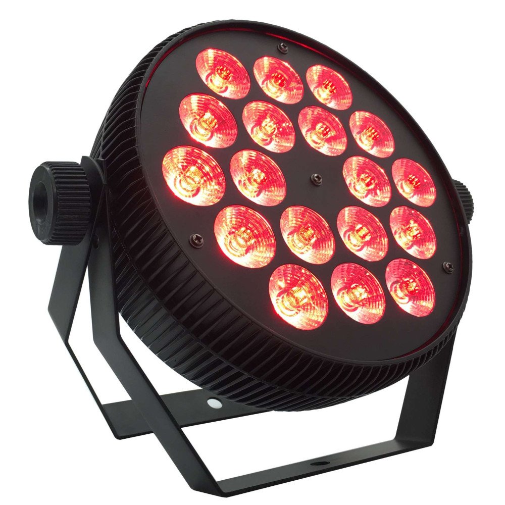 LED PAR prožektorius, 18x10W, RGBW, plokščias LED PAR prožektorius, 18x10W, RGBW, plokščias