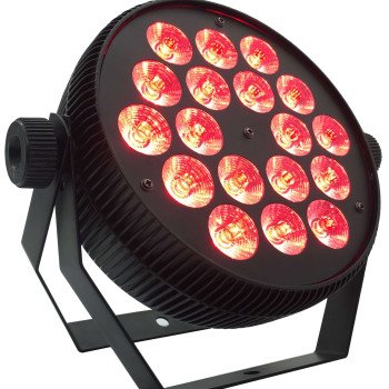 LED PAR prožektorius, 18x10W, RGBW, plokščias