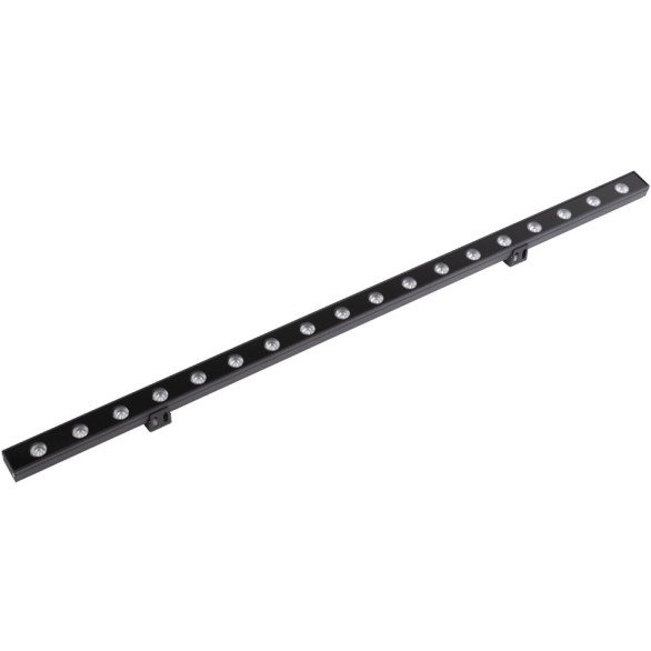 LED sieninis šviestuvas, pailgas, juodas, 18W, šilta balta šviesa