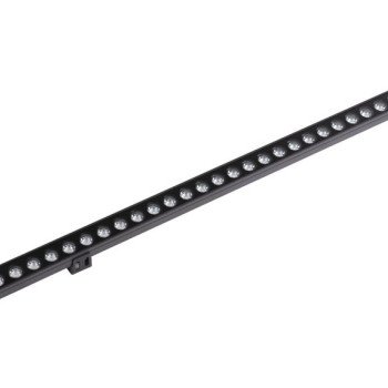 LED sieninis šviestuvas, pailgas, juodas, 36W, šilta balta šviesa