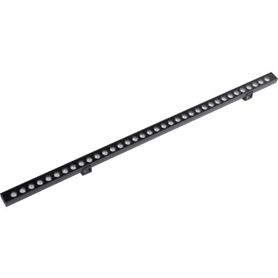 LED sieninis šviestuvas, pailgas, juodas, 36W, šilta balta šviesa