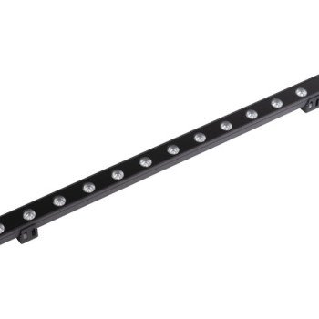 LED sieninis šviestuvas, pailgas, juodas, 18W, šalta balta šviesa