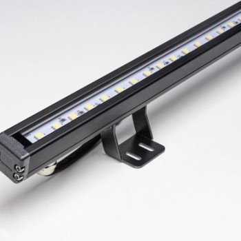 LED sieninis šviestuvas, juodas, 18W, RGBW